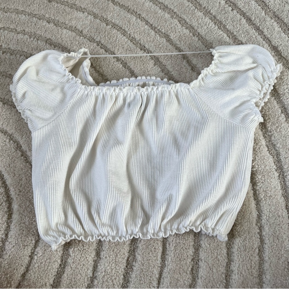 white off the shoulder wild fable top